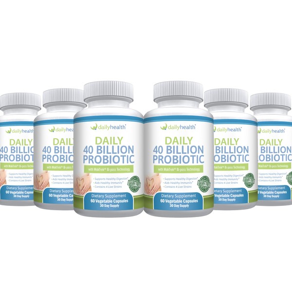 Daily Probiotic 40 Billion CFU MakTrek Bi-Pass Technology Digestion Immune