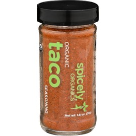 Spicely Organic Seasoning Taco 1.80 Ounce Jar Certified Gluten Free