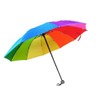 GZYFUVALW Rainbow Color Umbrella 10 Rib Strong Wind Resistant Frame,