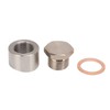 Oxygen Sensor Adapter Metal Mounting Bung Plug Gasket Fittings Auto