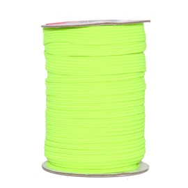 Mandala Crafts Colored Polyester Rubber Braided Flat Elastic Stretch Band Cord Spool Roll for Sewing Clothes Waistbands (1/2 Inch 12mm 20 Yards, Lime Green)