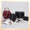 Silver Rhinestone Purse Chain, 4 Pieces Different Sizes Bag Chain