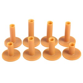 Pack of 8 Golf Tees Base Coffee Durable T-Pieces Driving Range Tee Training Exercise Ball Holder 35/42/54/60/65/70/75/80 mm for Beginners
