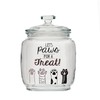10 Strawberry Street "Let's Paws... Pet Treat Canister