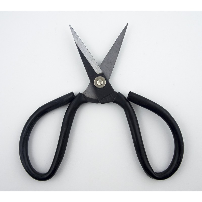 HAND® Small Cast Iron Heavy Duty Fabric/Garden/Wire Scissors, Black, 6.5"