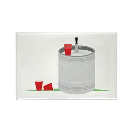 CafePress Beer Barrel Magnets Rectangle Magnet, 2"x3" Refrigerator Magnet (10 pack)