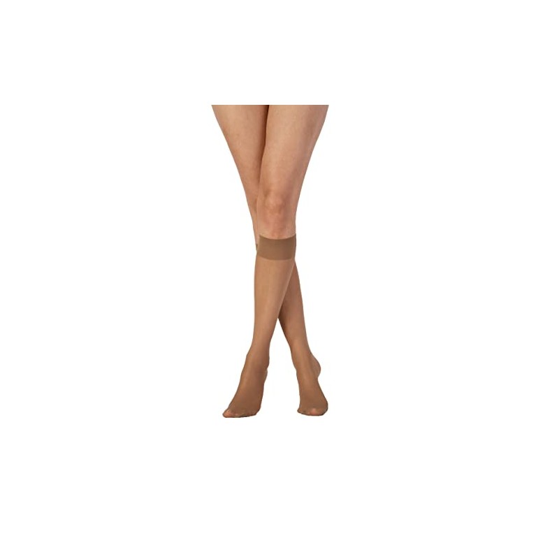 Pretty Polly Women's Medium Support Knee Highs 2PP Socks, 15