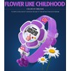 Kids Watch Girl Flower Shape Watch Novelty Cartoon Digital Watch