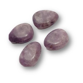 Edelstein Tropfen Anhänger | Lepidolith Stein | Lila Lepidolith Kettenanhänger