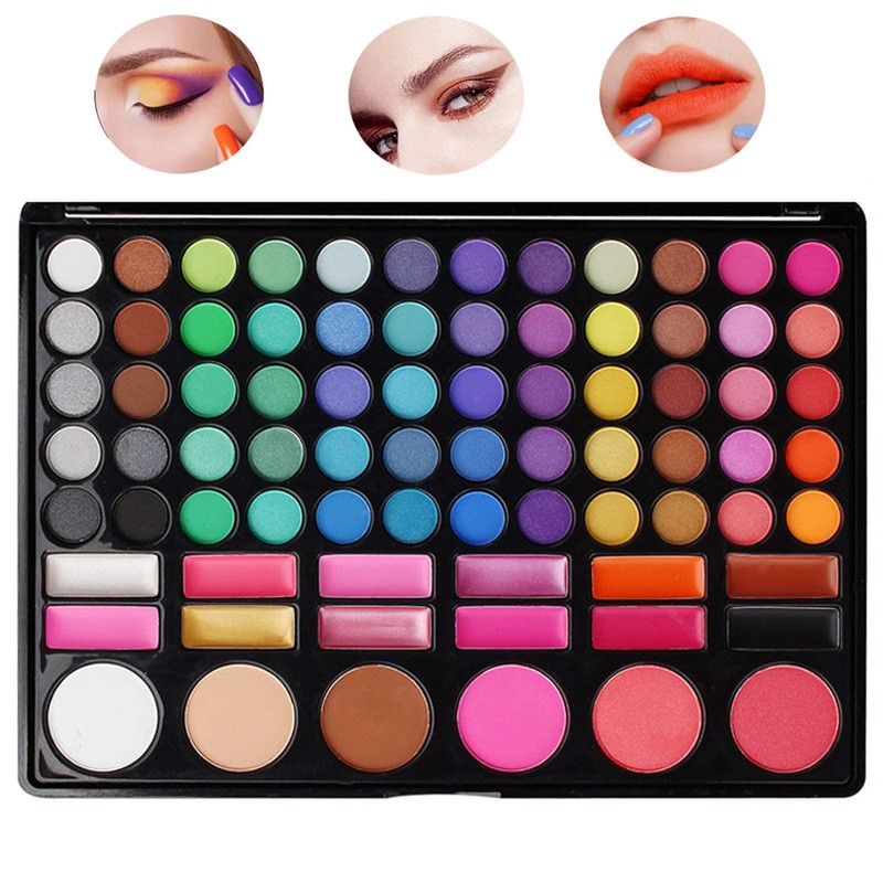 BrilliantDay 78 Colours Professional Eyeshadows Cosmetic Make up Palette Set