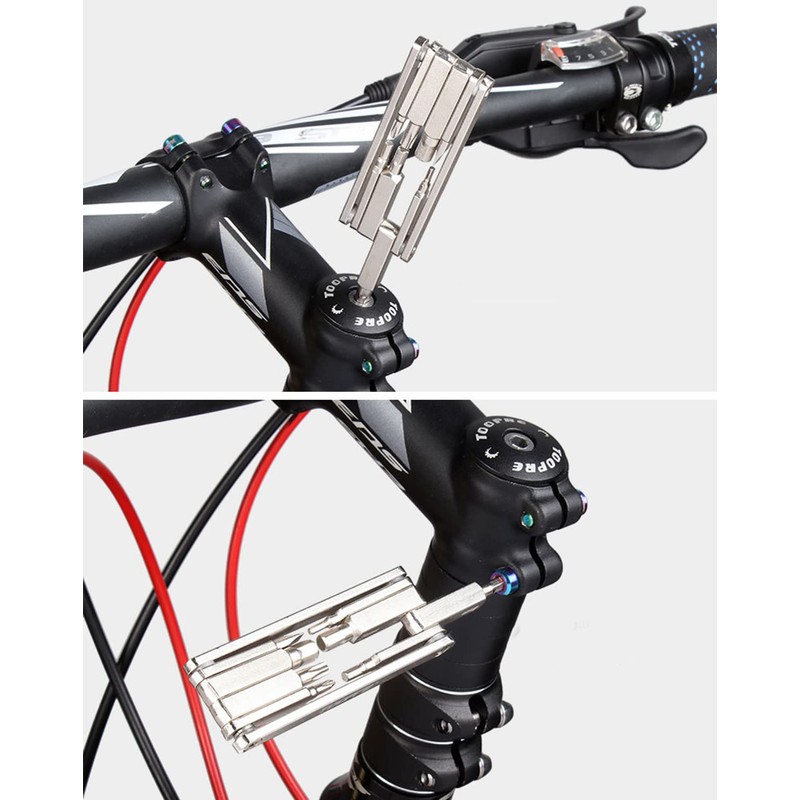TuoTu Bike Multi Repair Tool, 8 in 1 Multifunction Compact