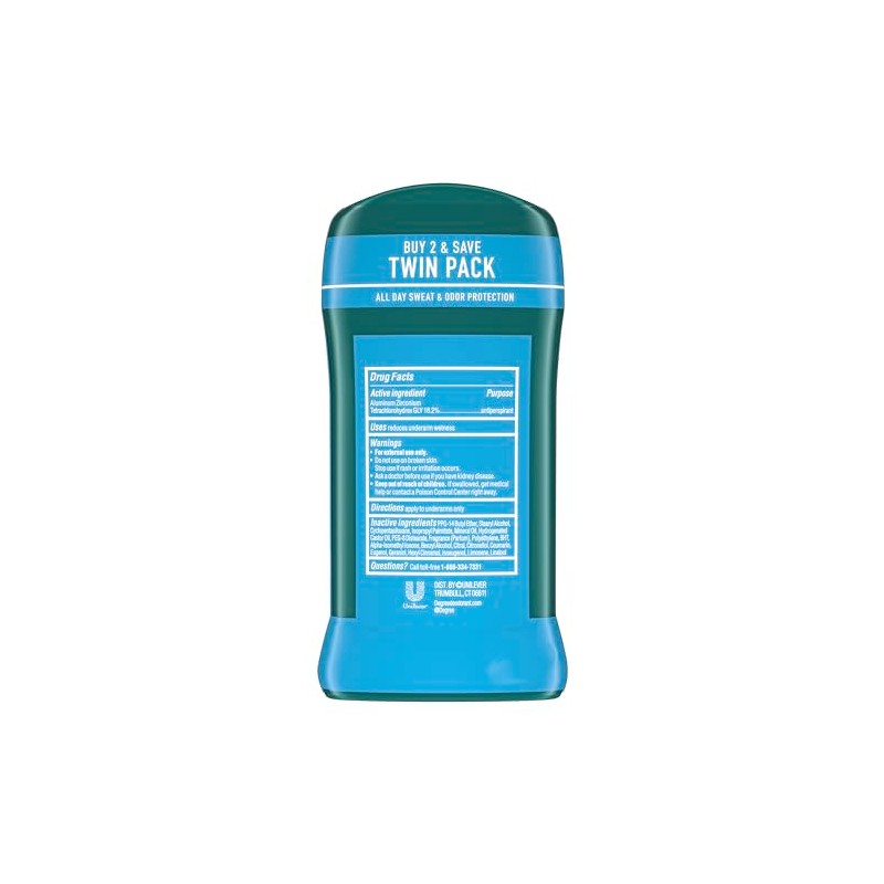 Degree Men Original Protection Antiperspirant Deodorant, Cool Rush, 2.7 oz,