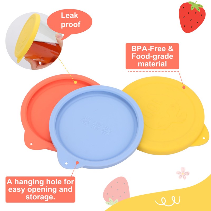 100mm Silicone Lid For Weck 743|745(1 Liter)|738|739|740|741|742|744|748|974 Glass Jars, 2