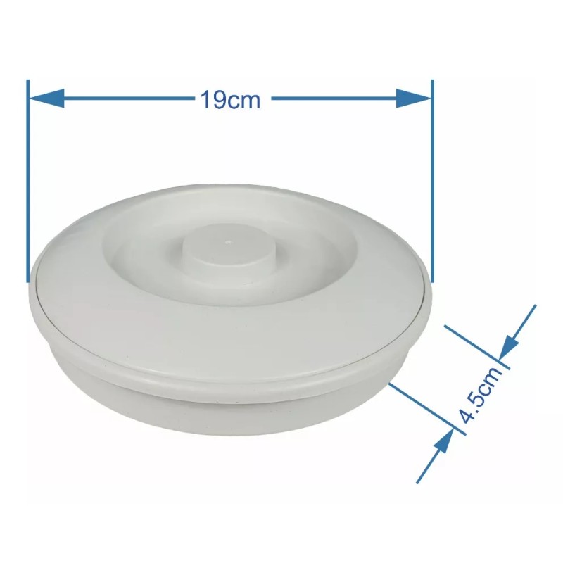 Boris Tortillero De Plástico Blanco 19cm De Diámetro Térmico