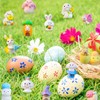 36 Pcs Easter Mini Resin Figures Bulk Small Little Tiny