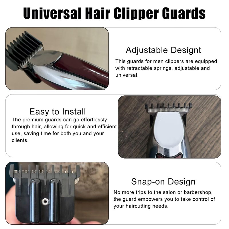 New Performance 8x Hair Clipper Guards Replacement Fit for Andis