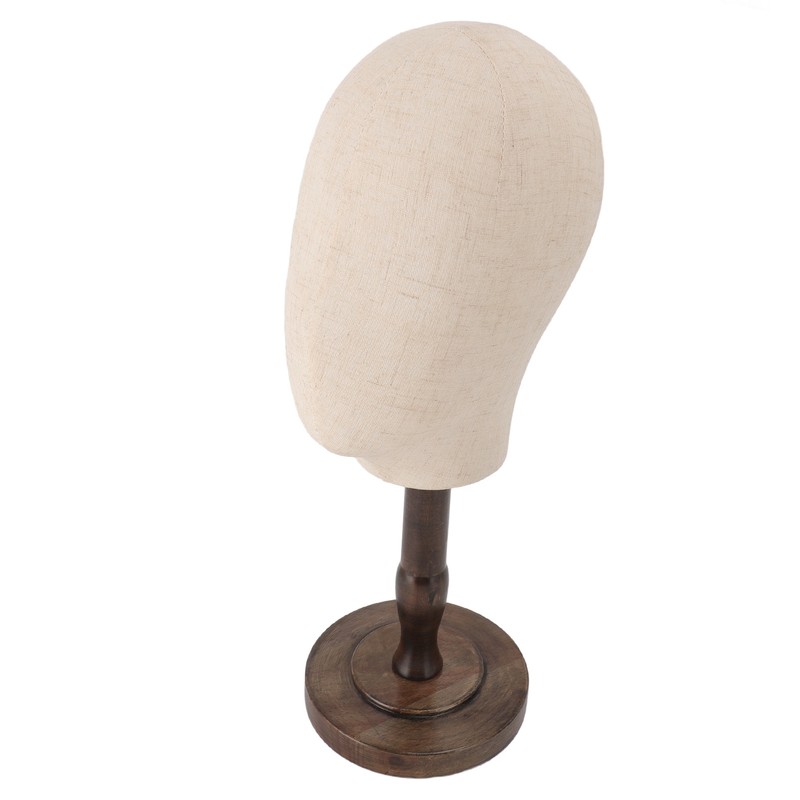 Wig Head Stand Non Woven Fabric Mannequin Head Hat Display