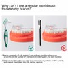Octuitey Denture Brush 4Pcs Denture Toothbrushes，Denture Cleaning Care Cleaning Brush