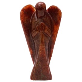 Harmonize Chalcedony Stone Carved Angel Psychic Guardian Spiritual Gift Reiki Healing Crystal