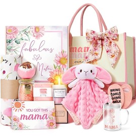 New Mom Gifts & Baby Girl Gift Set for Newborn,12PCS Baby Shower Gifts, Newborn Baby Girl Gifts,Pregnancy Gifts for Expecting Mom,New Mom Care Package After Baby, Pregnancy Gifts for Women and Baby