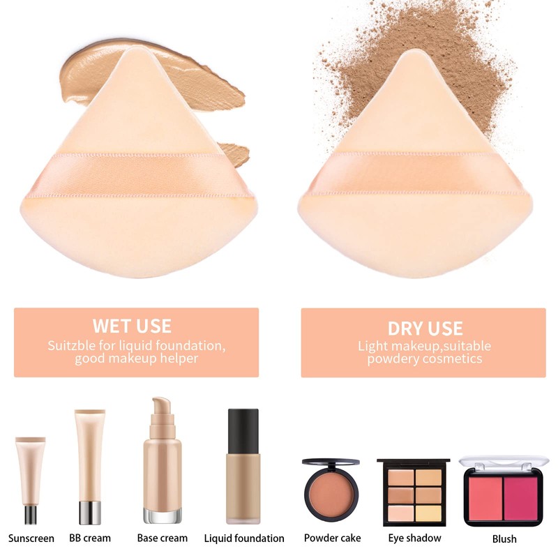 Sibba Powder Puff Face Makeup Loose Foundation Cosmetic Sponge Wet