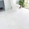 WESTICK 20-Pack White Marble Peel and Stick Floor Tile Bathroom