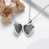 Heart Locket Necklace That Holds Pictures Sterling Silver Flower Lockets