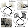 KuuGuu 4 PCS Crystal Hair Bun Maker Rhinestone Pearl Hair