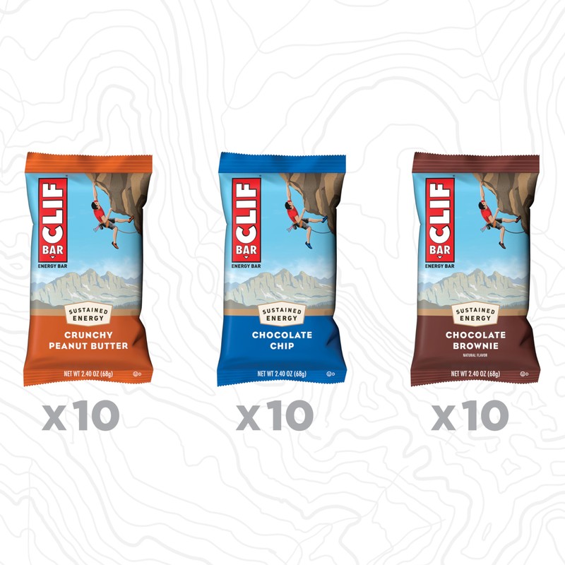 CLIF BAR - Energy Protein Bars - Variety Pack -