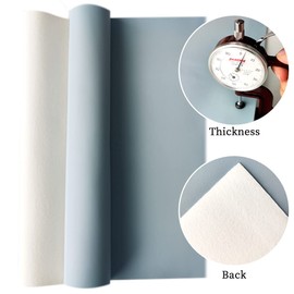 XHT 30x135cm Smooth Faux Leather Roll Soft Plain Synthetic Upholstery Crafts Fabric for DIY Cosplay Garment Jewelry Accessories (Blue)