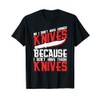 Knife Collector Storage Case Box Knife Collecting Collection T-Shirt