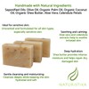 Aloe and Calendula Soap Bar (3 Pack), Vegan and All