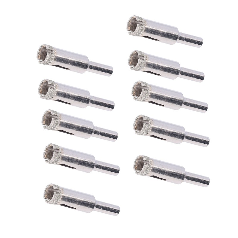 10Pcs Glass Drill Bit 12mm High Torsion Stable Fine Workmanship