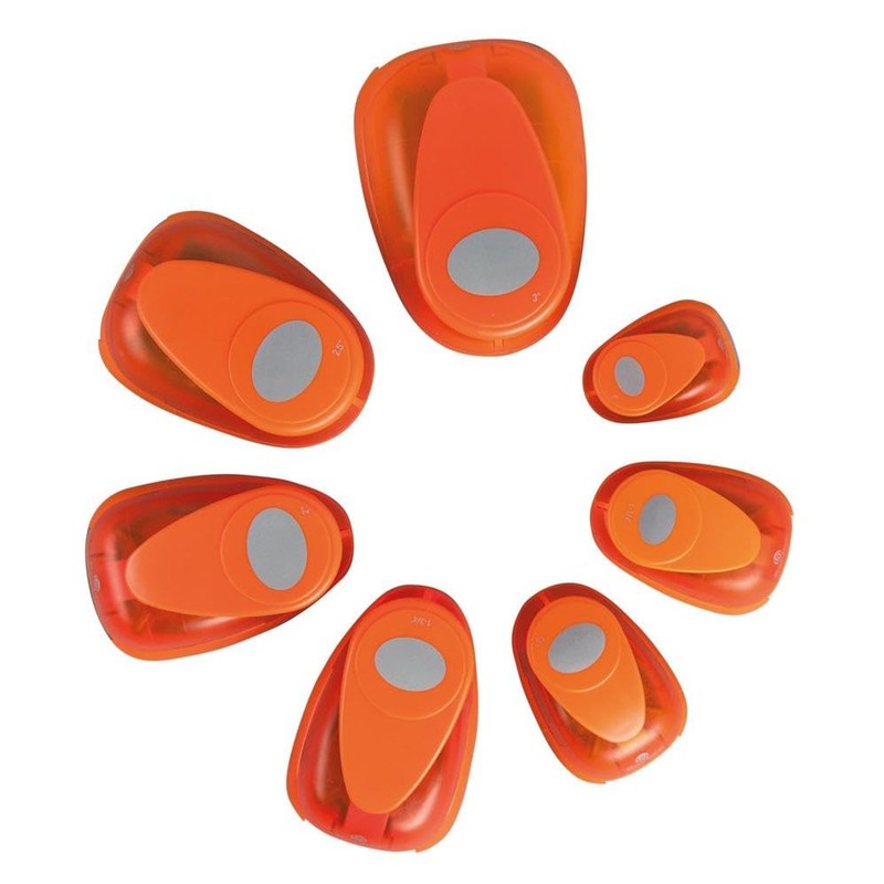 Rayher Motive Puncher: Oval, Width: 5,08 cm, (2"), for Paper