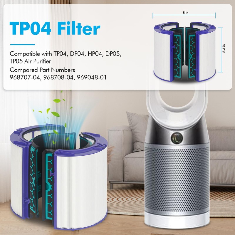 FFAC TP04 Replacement Filter for Dyson Air Purifier TP04 HP04