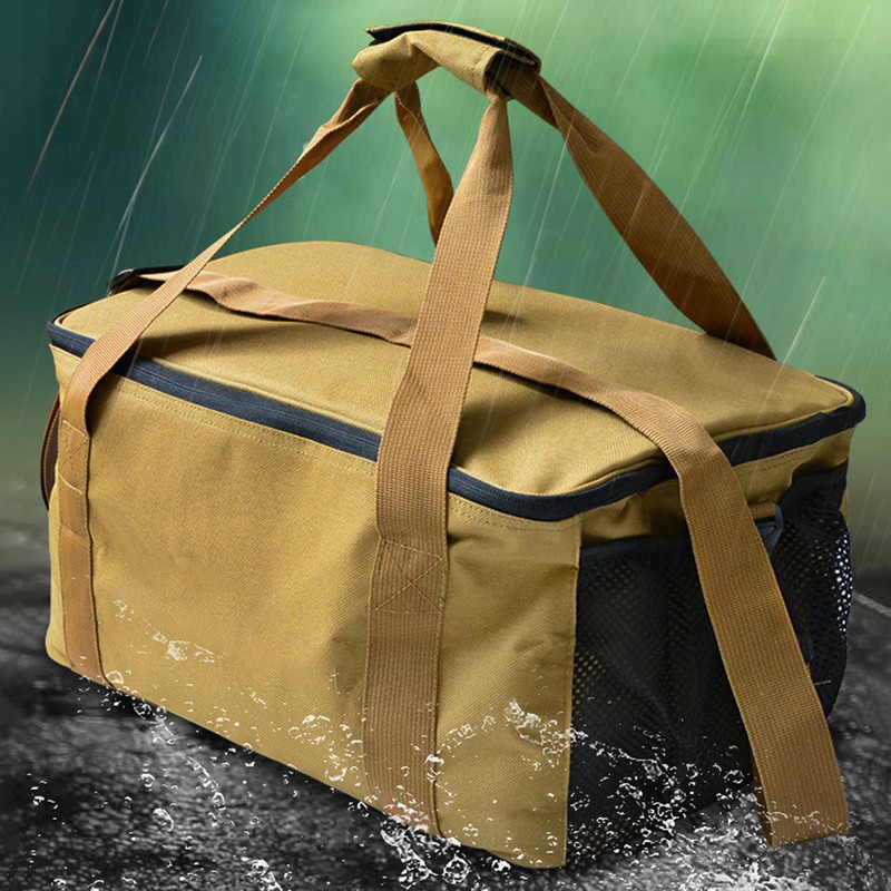 Cookware Bag Portable Oxford Picnic Cookware Storage Bag Waterproof Barbecue
