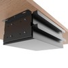 Mofangtech Dual Tier Under Desk Mounted Sliding Pull-out Drawer, 2