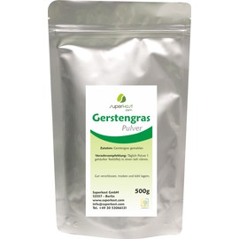 Superkost Barley Grass Powder, Pack of 1 (1 x 500 g)