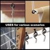 10PCS 2.5 Inch Stainless Steel Screw Eyes, Black Eye Hooks