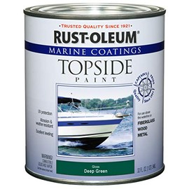 Rust-Oleum, Deep Green 207007 Marine Coatings Topside Paint, Quart, 1