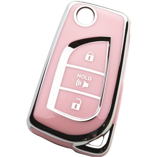 Tautrofen Key Fob Cover Compatible with Toyota 2018-2024 RAV4 LE