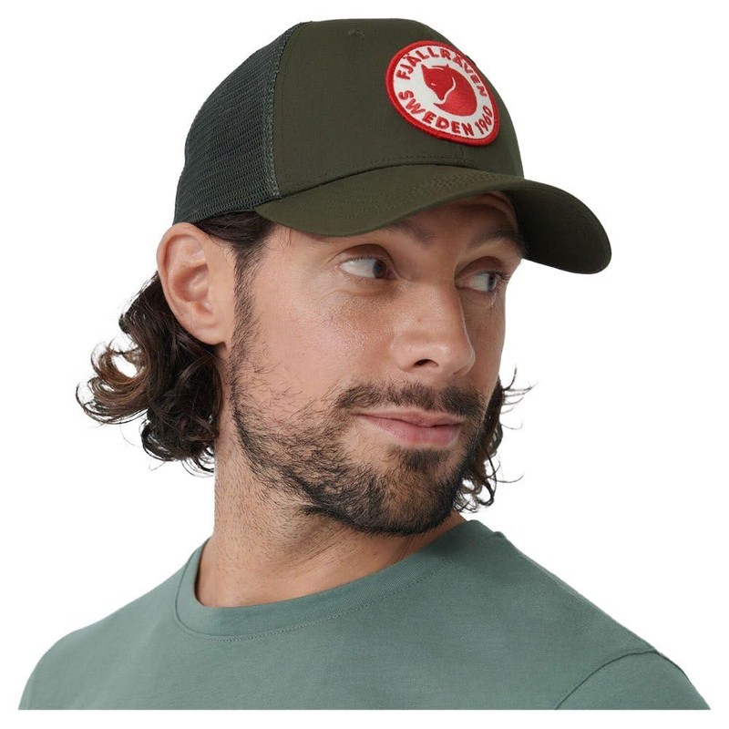 Fjällräven 1960 Logo Långtradarkeps, Berretto Unisex Adulto, Verde (Deep Forest),