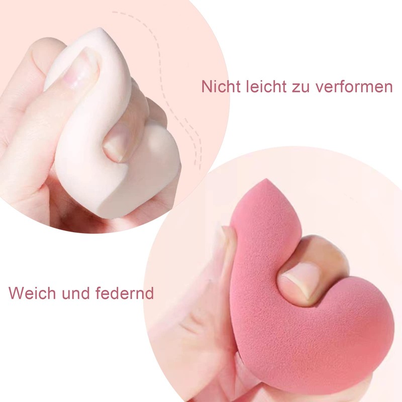 EUDUQ 8-Piece Make Up Sponge Set, Beauty Blender Large Make