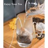 Pack of 100 disposable tea bags for loose tea, biodegradable