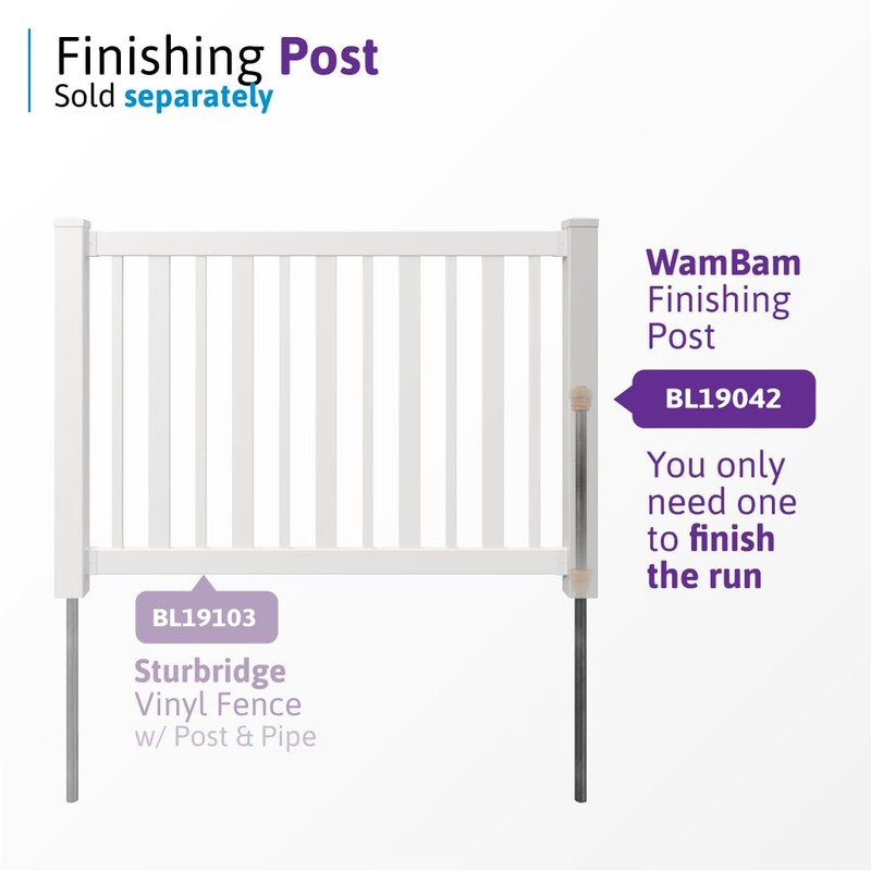 4ft H x 6ft W (1 Panel + 1 Post)