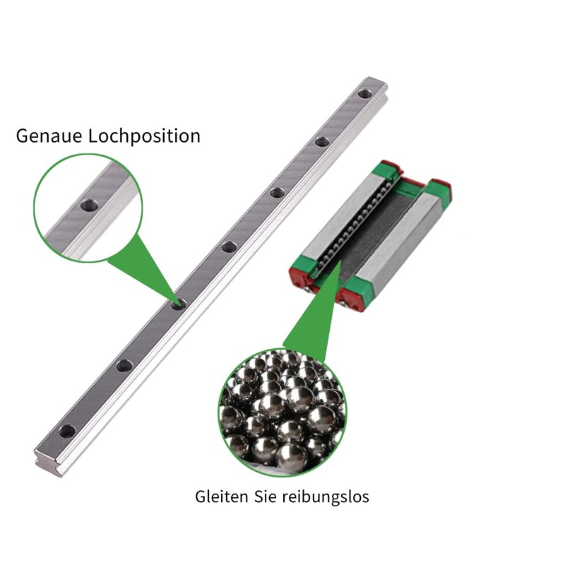 ONLISUM MGN9H 300 mm 1 Piece Mini Linear Guide with