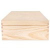 Creative Deco A4 Wooden Storage Box Unpainted Plain | 33.8