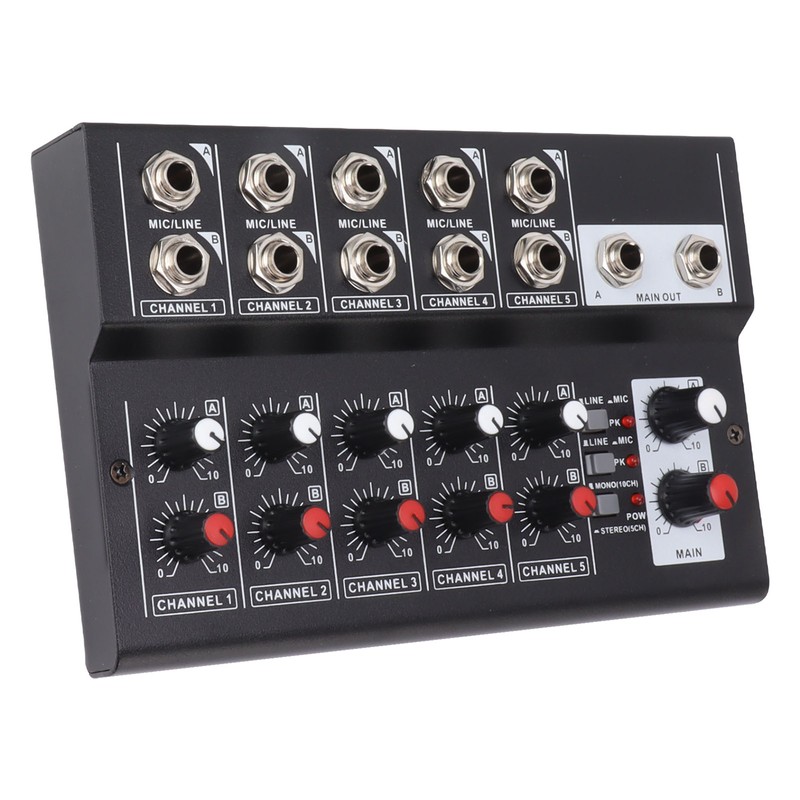 MIX5210 Sound Mixer Digital Mixer 10 Channel Compact Studio Mixer