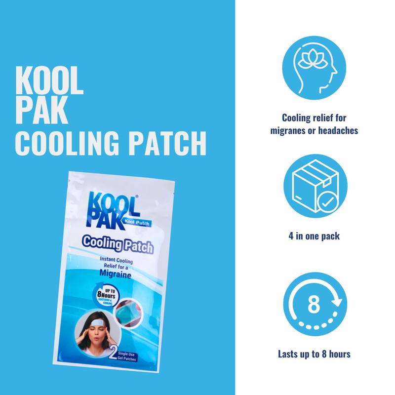 Koolpak Migraine Patch - Pack of 4 Patches