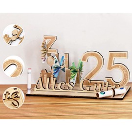 Giftota Money Gifts Birthday 25, Gifts for 25th Birthday Man Woman 25th Gifts Wooden Decoration